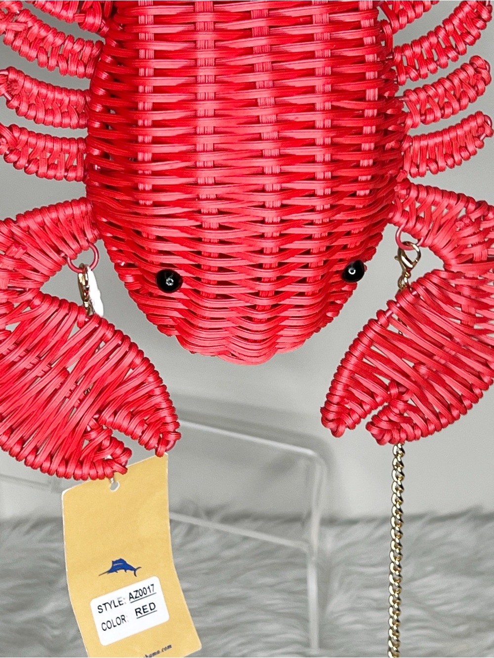 Tommy Bahama Lobster Wicker Crossbody Bag - Picture 6 of 8